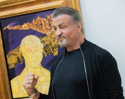 Sylvester Stallone expone su pintura en un museo alemán