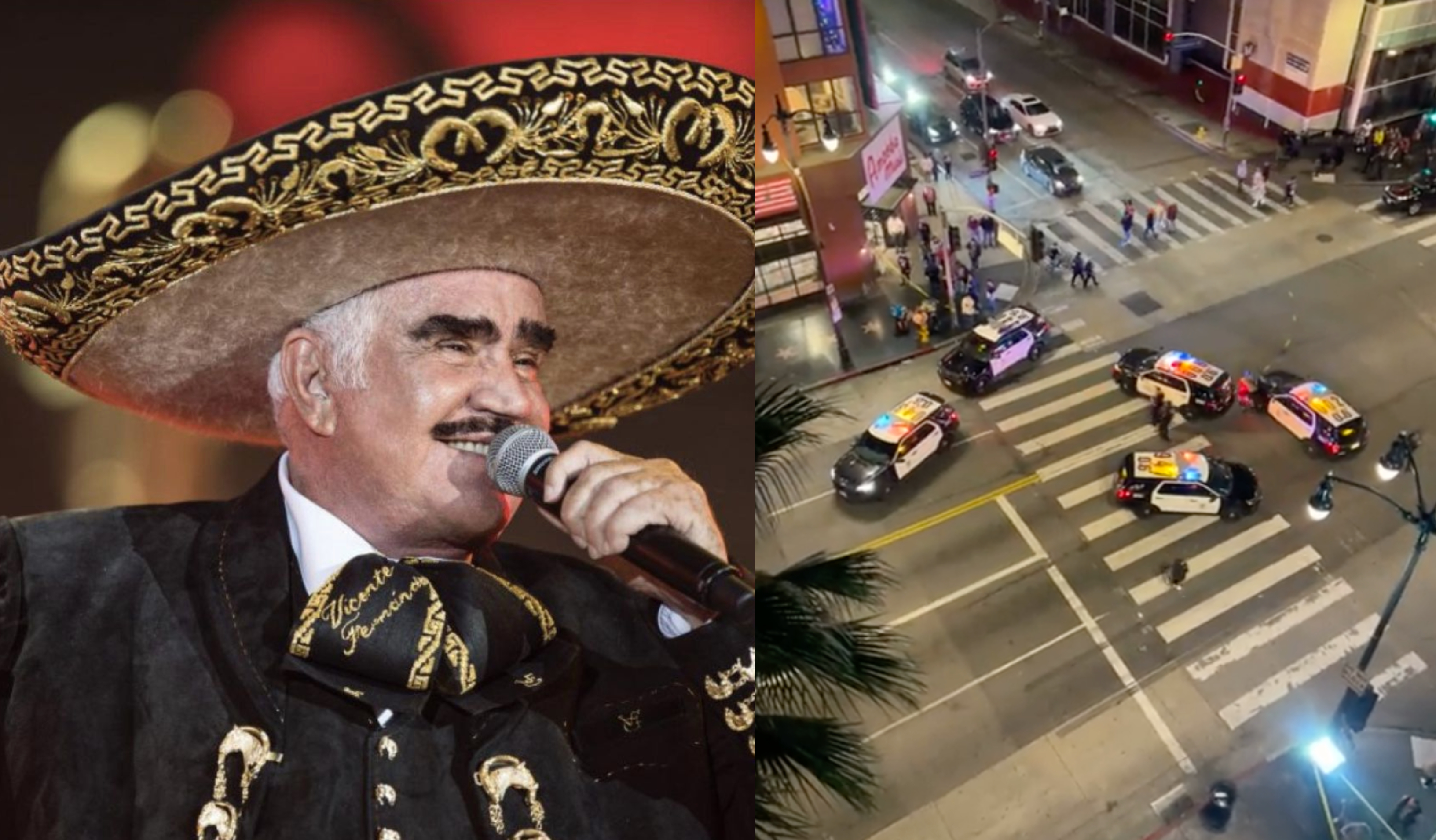 Varios seguidores de Vicente Fernández le rindieron homenaje en el Paseo de la Fama en Hollywood. (Foto Prensa Libre: @_vicentefdez/Instagram y @RickCBSLA/Twitter)
