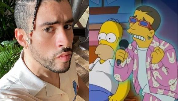 Bad Bunny ingresa al universo de Los Simpson con un videoclip especial. (Foto: @badbunnypr/Captura de video)
