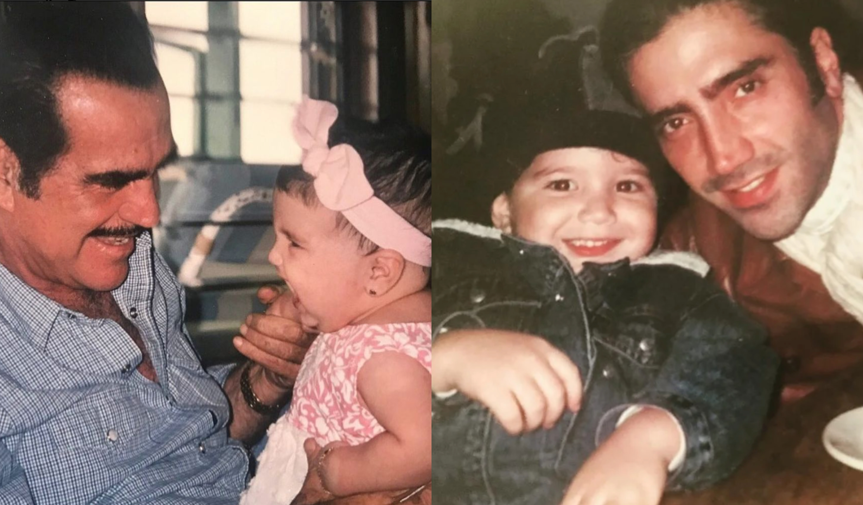 Vicente Fernández tiene dos nietos en Colombia, ambos hijos de Alejandro Guzmán y la modelo Ximena Díaz. (Foto Prensa Libre: @ximenadiaz01 y @fernandezem/Instagram)