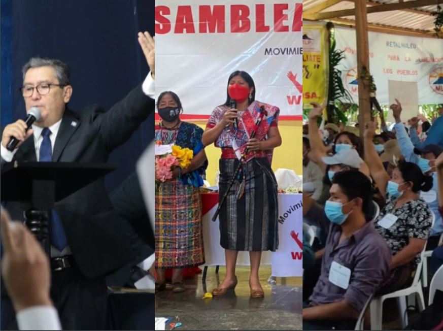 Los partidos políticos Humanista, Winaq y MLP realizaron sus asambleas nacionales durante el fin de semana. (Foto Prensa Libre) 