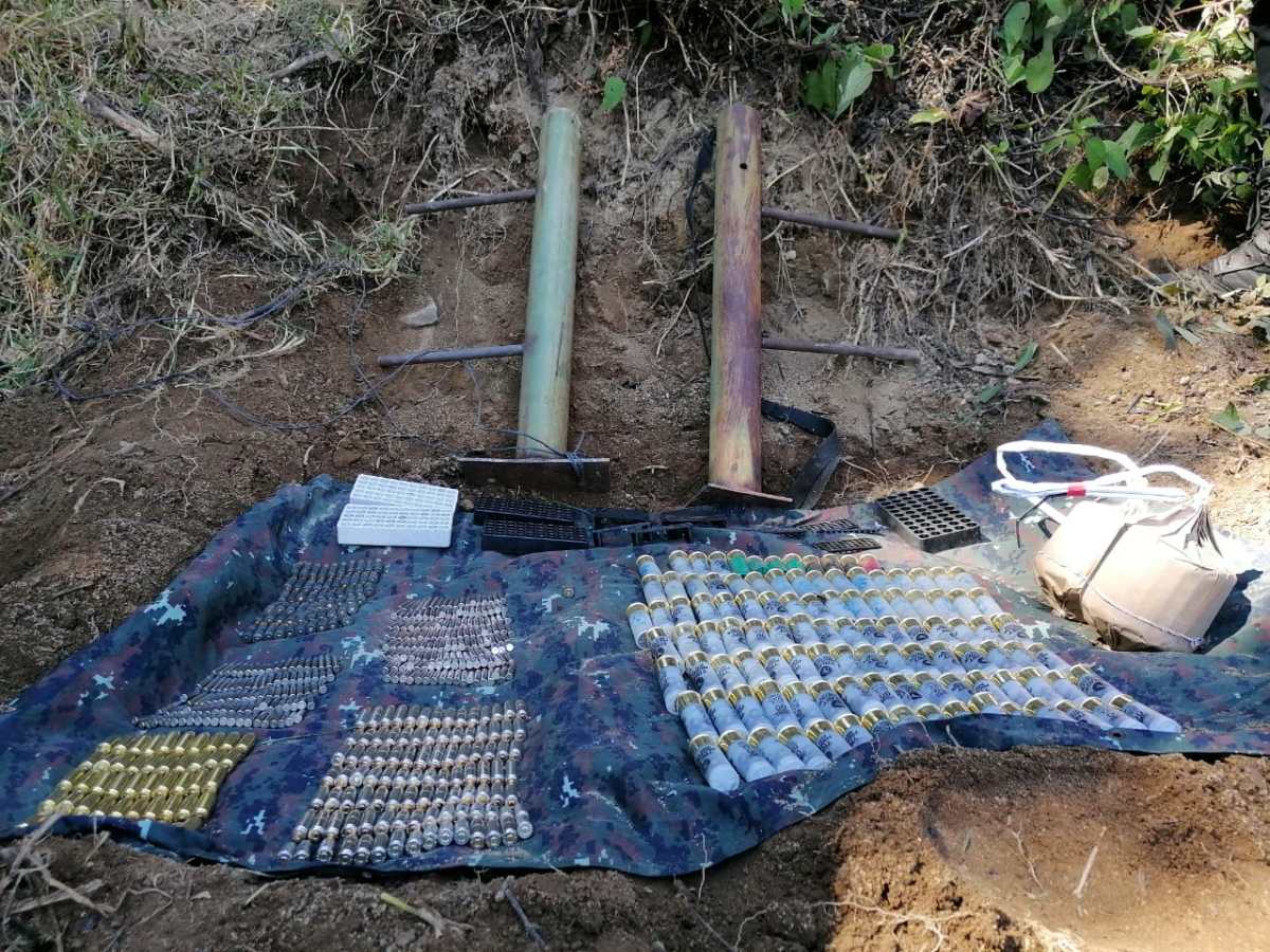 Ejército halla más de 500 municiones, explosivos y morteros artesanales en Santa Catarina Ixtahuacán