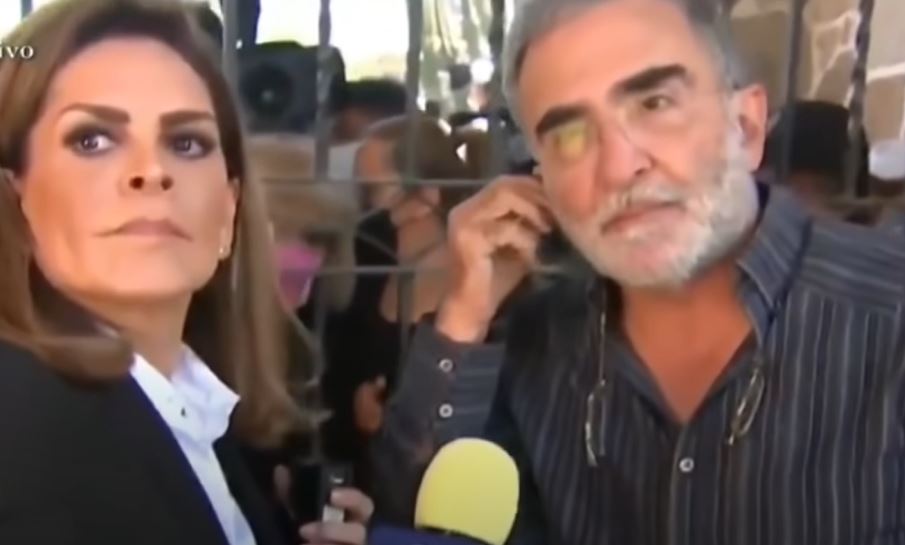 Vicente Fernández Jr. se reencontró con su exesposa, Mara Patricia Castañeda tras la muerte de su padre. (Foto Prensa Libre: Twitter)