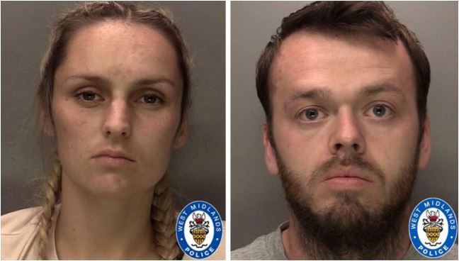 Emma Tustin y Thomas Hughes fueron condenados en el Reino Unido. (Foto Prensa Libre: West Midlands Police)