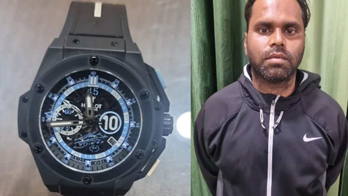 La policía de India detiene a un hombre que robó un reloj de Maradona