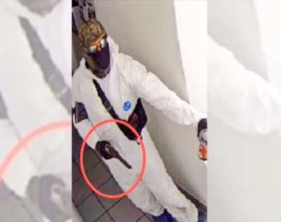 Llegaron al banco en México con trajes de sanitizadores para desinfectarlo, pero eran asaltantes y se llevaron el botín