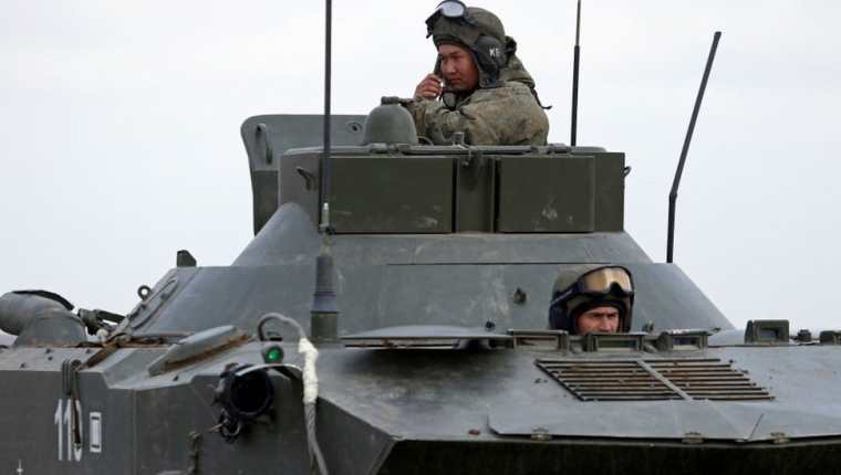 Ejercicios militares rusos en Crimea en marzo de 2021 aumentaron las preocupaciones de Occidente. Getty Images