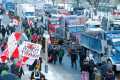 Covid: el caos en Canadá por la protesta de camioneros contra la vacuna obligatoria