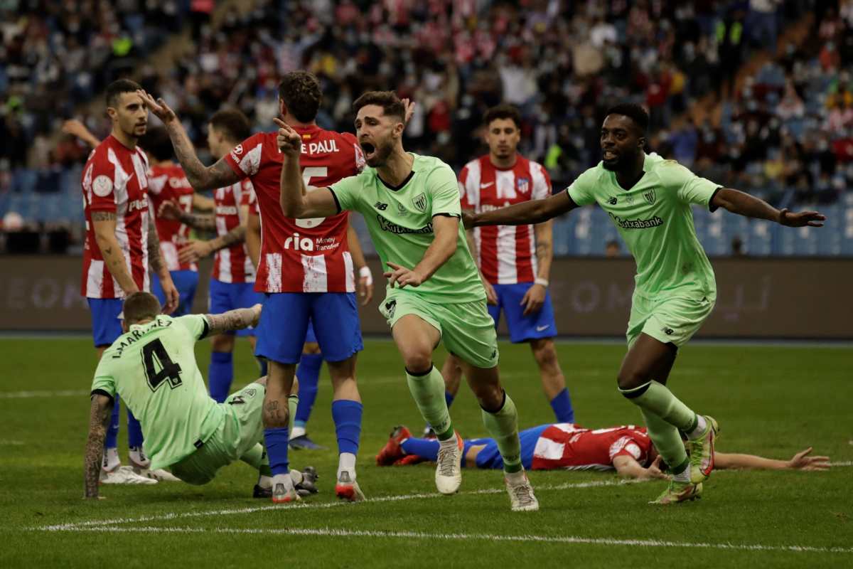 Supercopa de España: El Athletic de Bilbao le remonta al Atlético de Madrid y jugará la final contra el Real Madrid