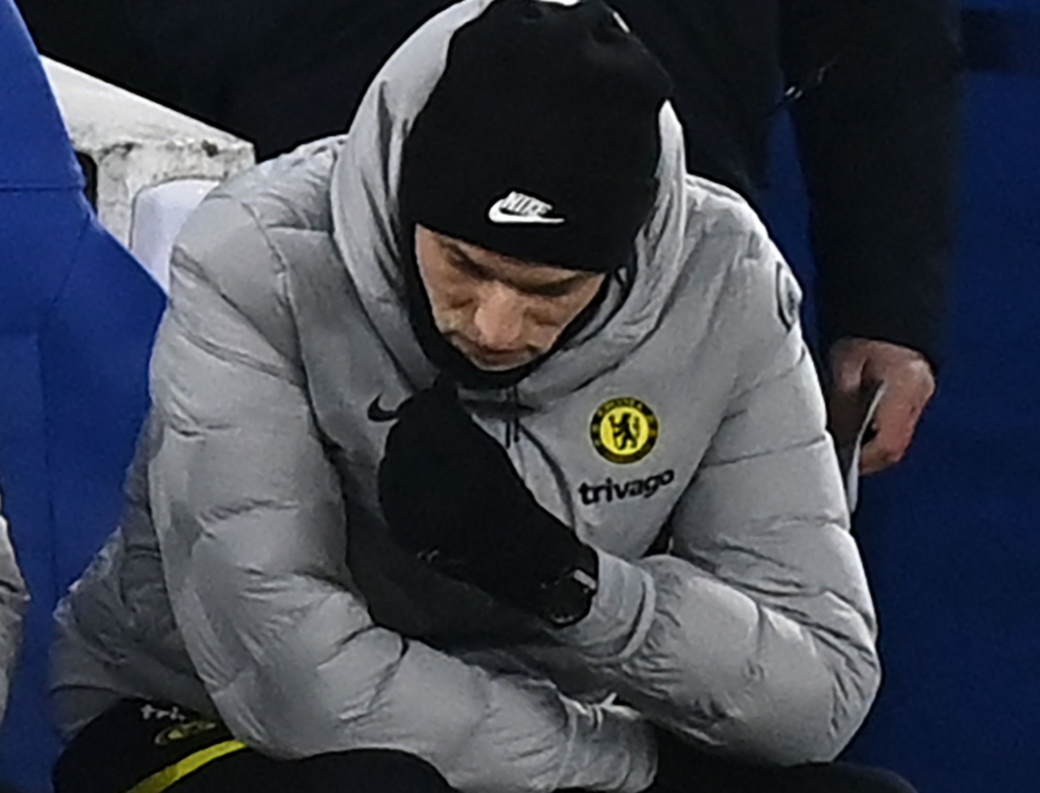 El entrenador alemán del Chelsea Thomas Tuchel durante el enfrentamiento contra el Brighton and Hove Albion este 18 de enero último. (Foto Prensa Libre: AFP)