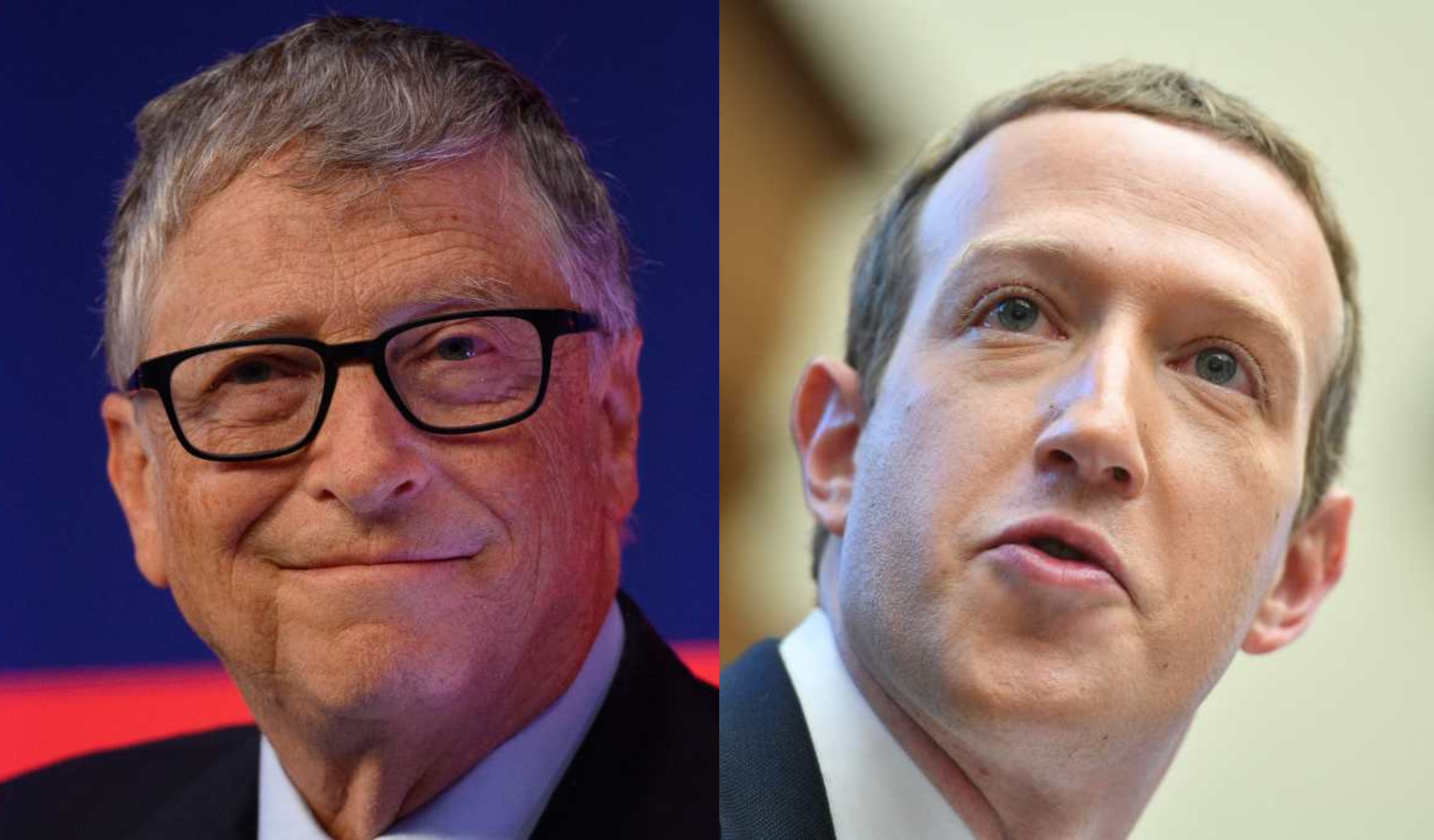 Bill Gates y Mark Zuckerberg figuran en la lista de magnates que no dejaran herencia a sus hijos. (Foto Prensa Libre: AFP)