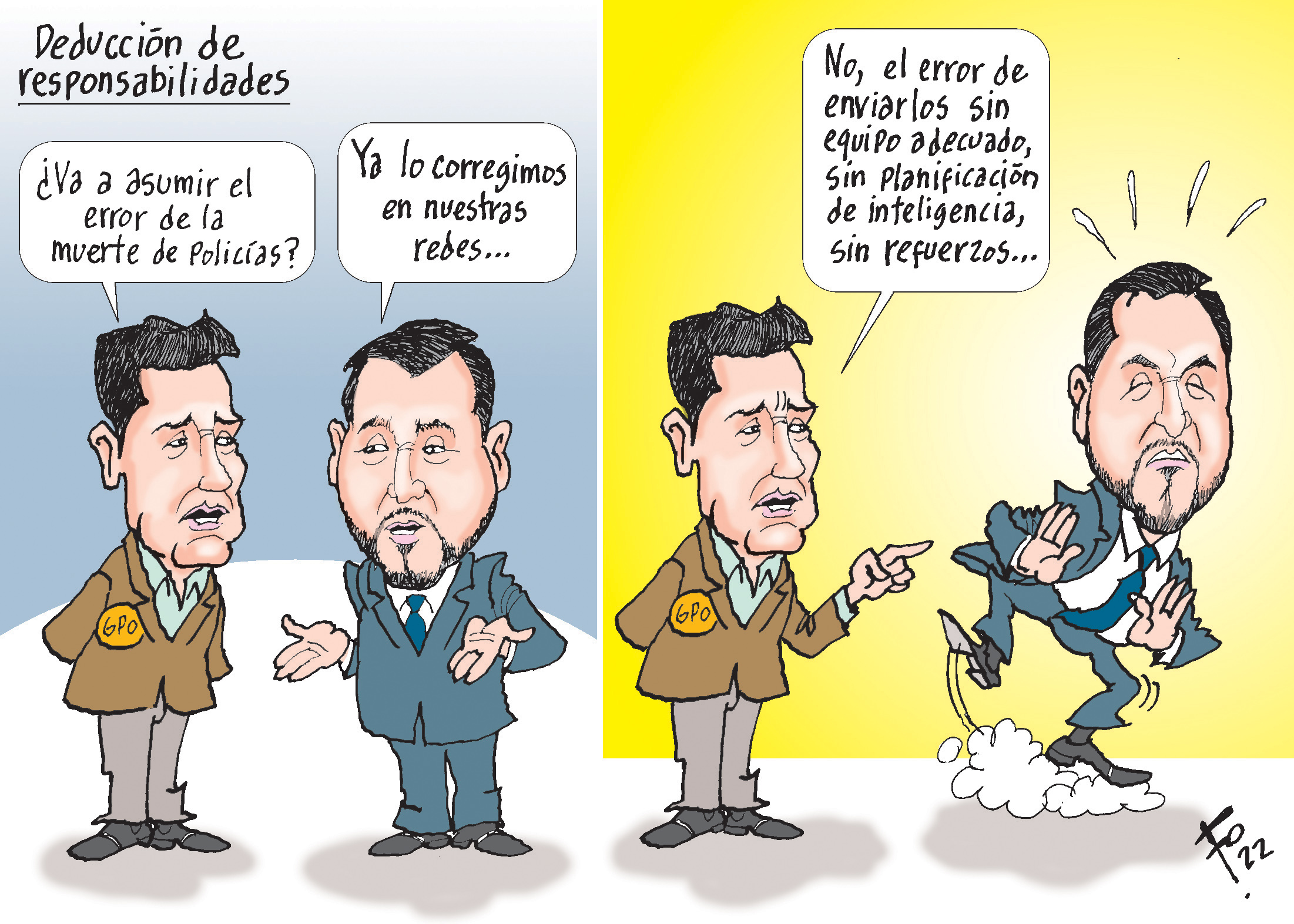 Personajes: Carlos Barreda y Gendri Reyes.