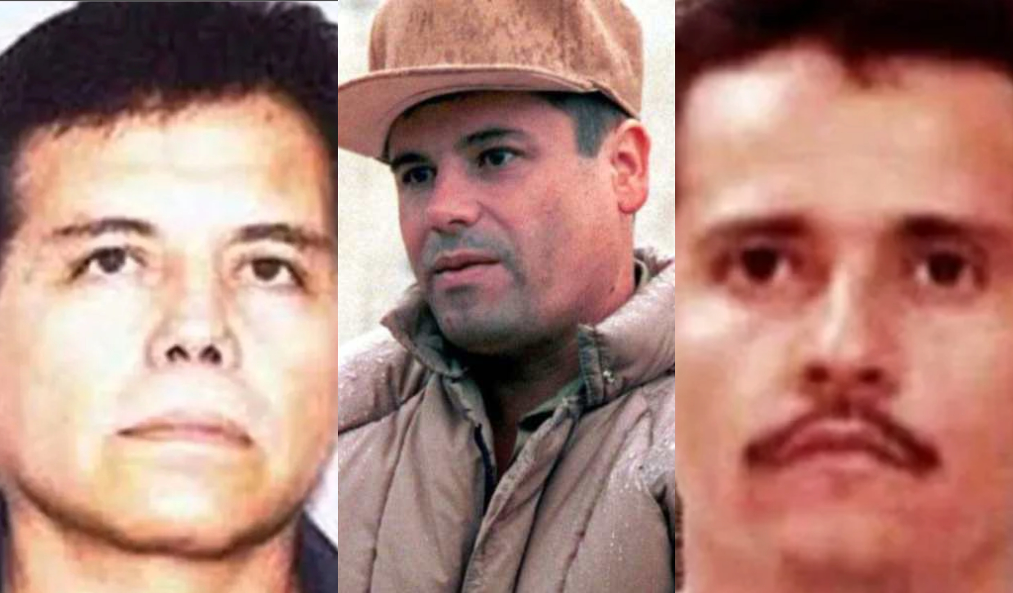 "El Mayo", "El Chapo" y "El Mencho" han sido la cara del narcotráfico en México. (Foto Prensa Libre: Departamento de Estado de EE.UU, EFE y Hemeroteca PL)