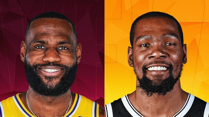 LeBron James y Kevin Durant serán los capitanes del Juegos de las Estrellas de la NBA este 2022. Foto NBA.