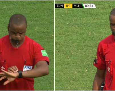 El escándalo fue en la Copa de África: Mali le ganó a Túnez 1-0, pero el árbitro silbó el final dos veces antes de tiempo y todo se salió de control