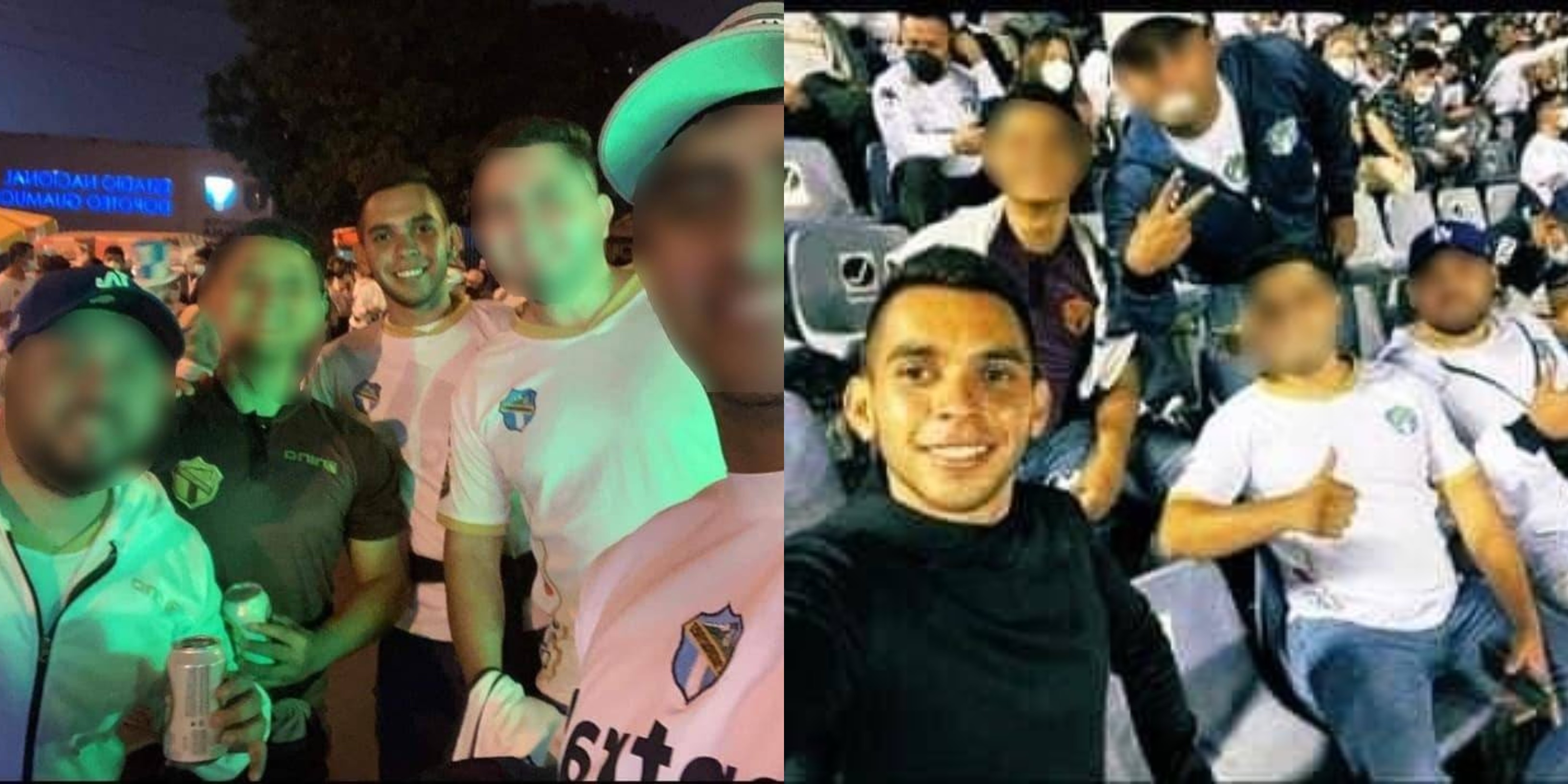 Por estas fotos que han circulado en redes sociales fue sancionado el árbitro asistente guatemalteco, Juan Caneses. Foto redes. 