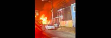 Durante las primeras horas de Navidad, vecinos de Trenton, New Jersey, se alarmaron por un incendio que causó la muerte de dos guatemaltecos. (Foto Prensa Libre: The Trenton Post)