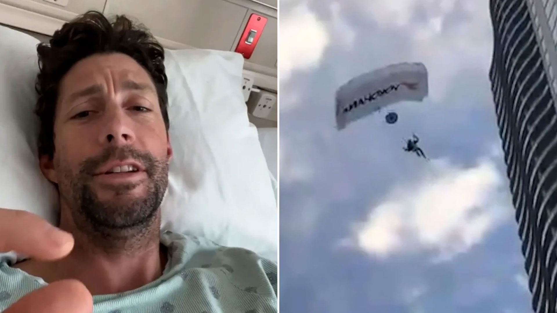 Travis Pastrana hospitalizado tras su accidente en paracaídas. (Foto Prensa Libre: Instagram)