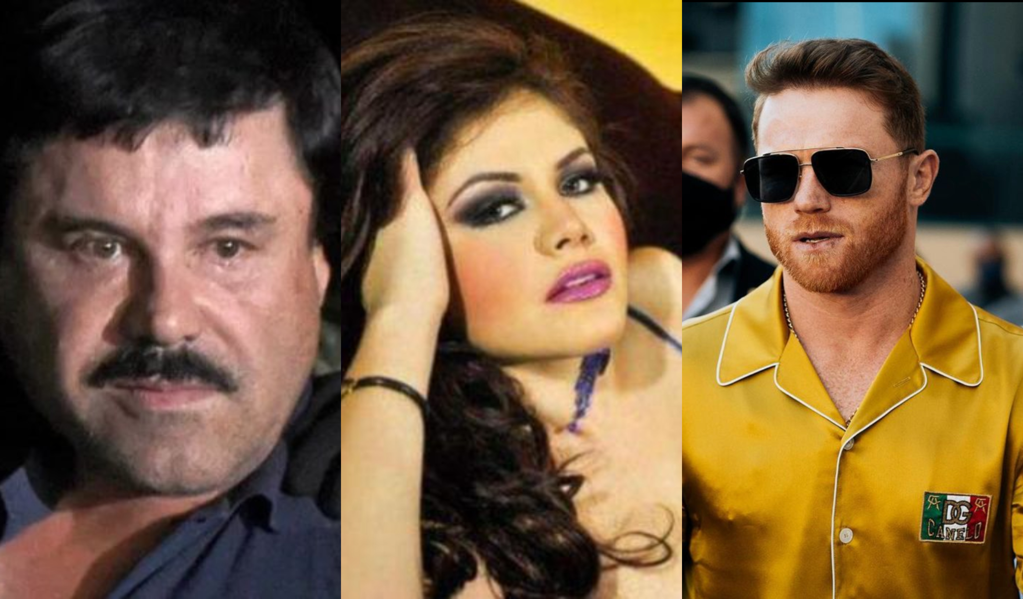 Valeria Quiroz estuvo envuelta con el reconocido capo del narcotráfico y el aclamado boxeador mexicano. (Foto Prensa Libre: Hemeroteca PL, @nelssiecarrillo y @canelo/Instagram)