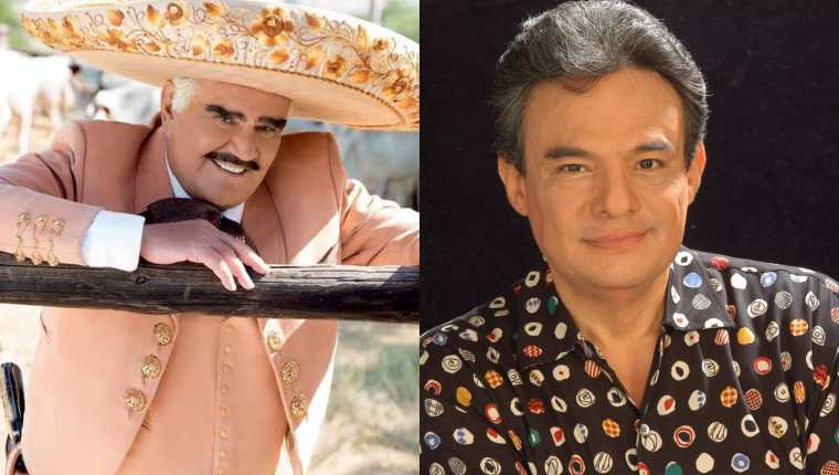 Vicente Fernández y José José han sido dos de los artistas más influyentes en la historia de la música en México. (Foto Prensa Libre: @_vicentefdez/Instagram y Sony Music)