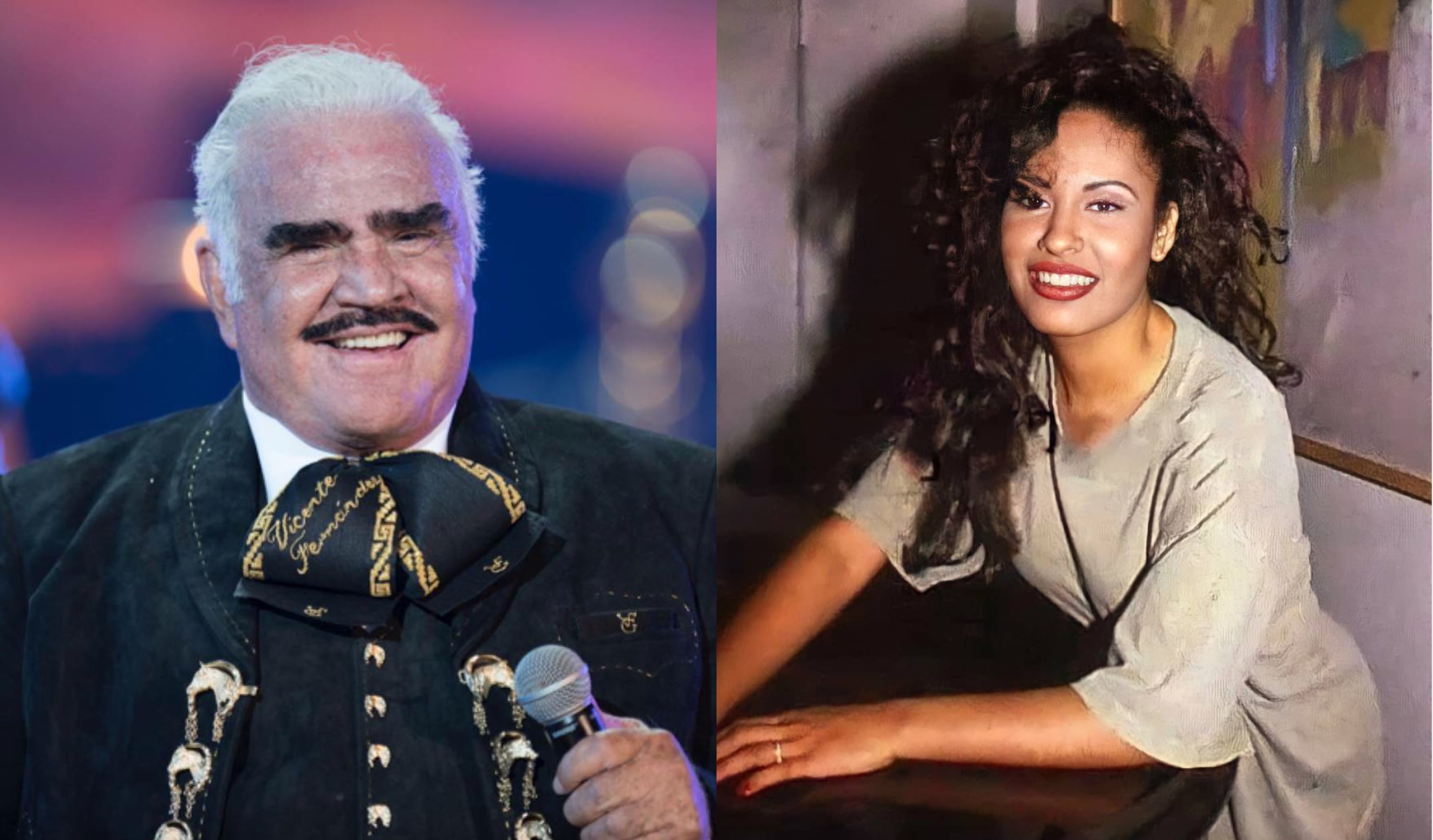 Vicente Fernández y Selena fueron dos de los músicos mexicanos más influyentes de las últimas décadas. (Foto Prensa Libre: @_vicentefdez y @selenaquintanillaperez____/Instagram)