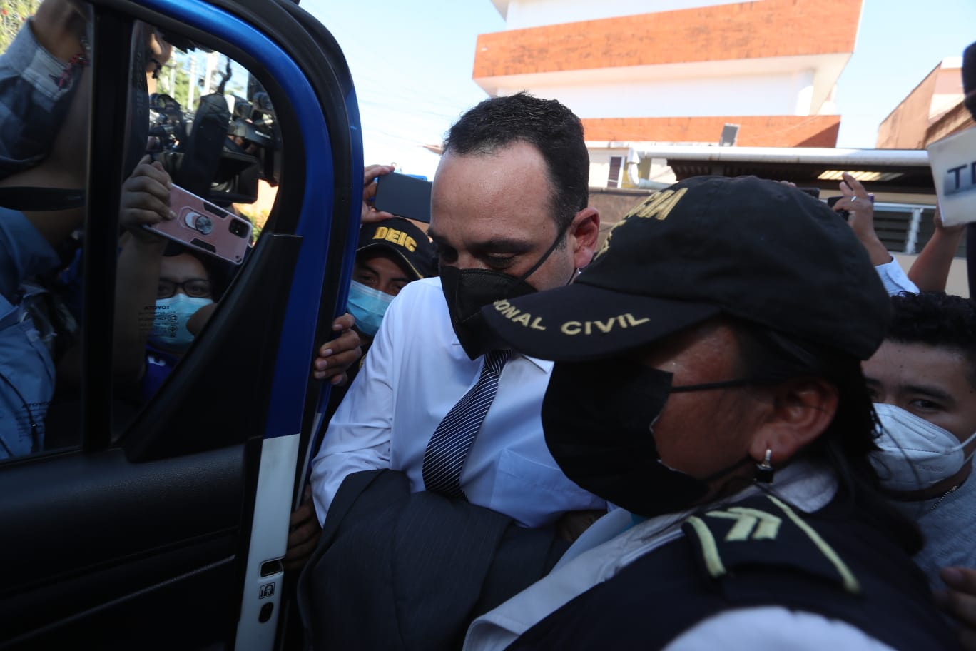 José Luis Benito, exministro de Comunicaciones, fue capturado cuando se presentó a un juzgado de Mixco. (Foto Prensa Libre: Juan Diego González).