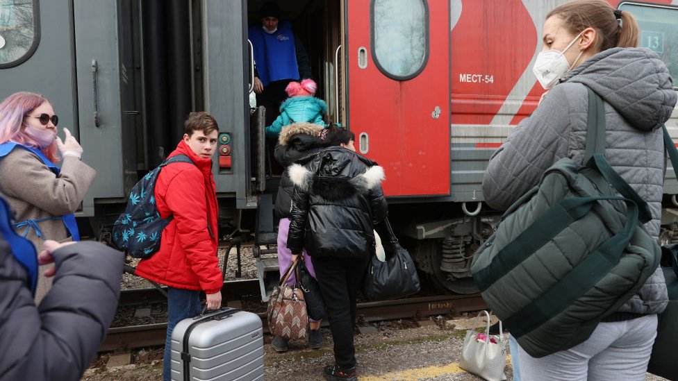 En la región de Dombás, en el este de Ucrania, muchos ciudadanos han sido evacuados bajo recomendación del gobierno.