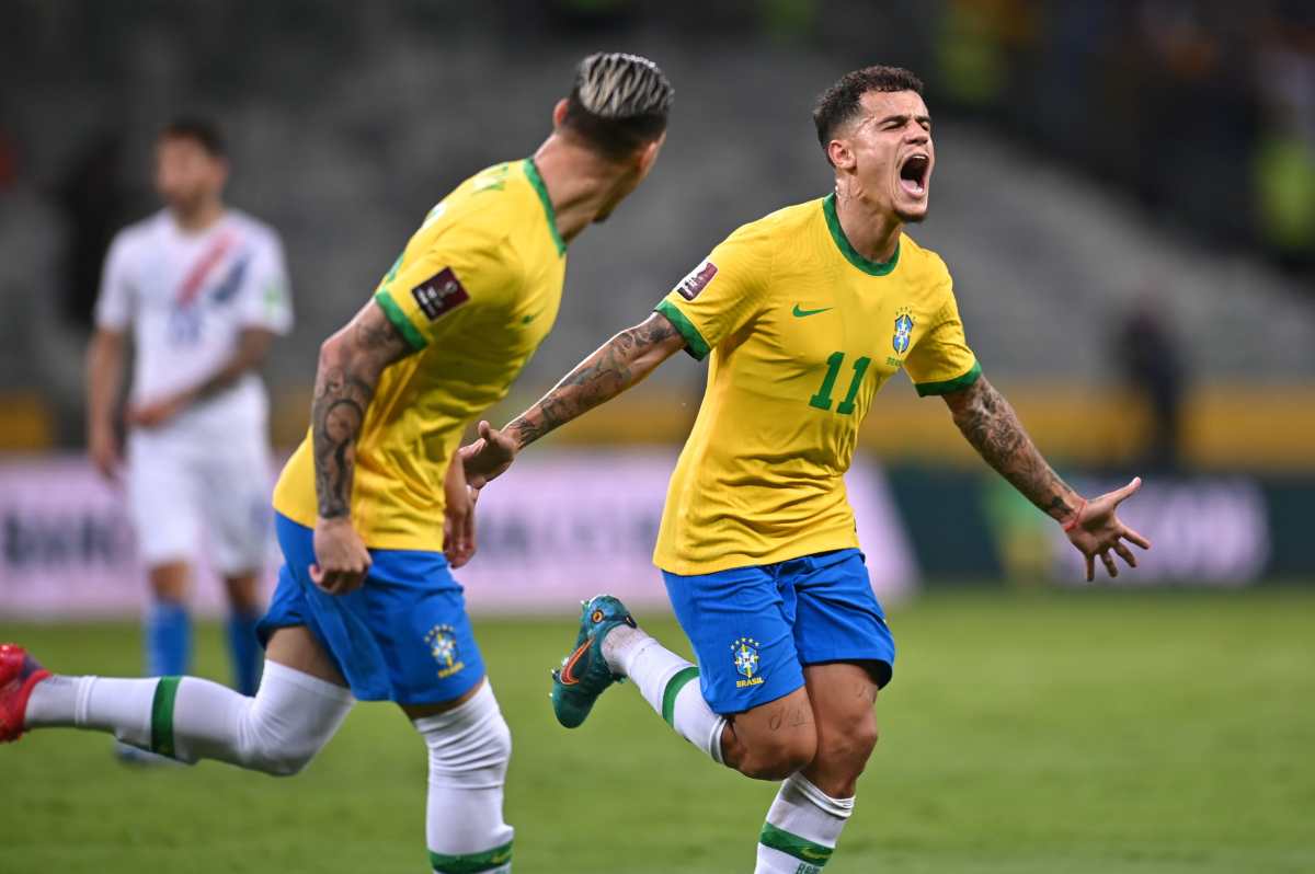 Brasil goleó a Paraguay 4-0, extendió su invicto a 32 juegos, Vinicius brilló y Coutinho anotó un año y medio después con la ‘Verdeamarela’
