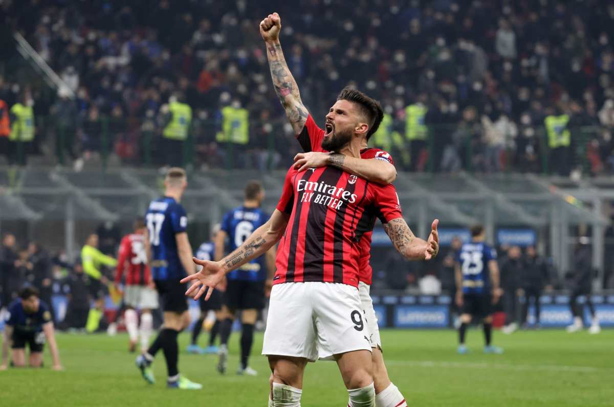 Un doblete de Giroud decide para el AC Milan el Derby della Madonnina ante el Inter