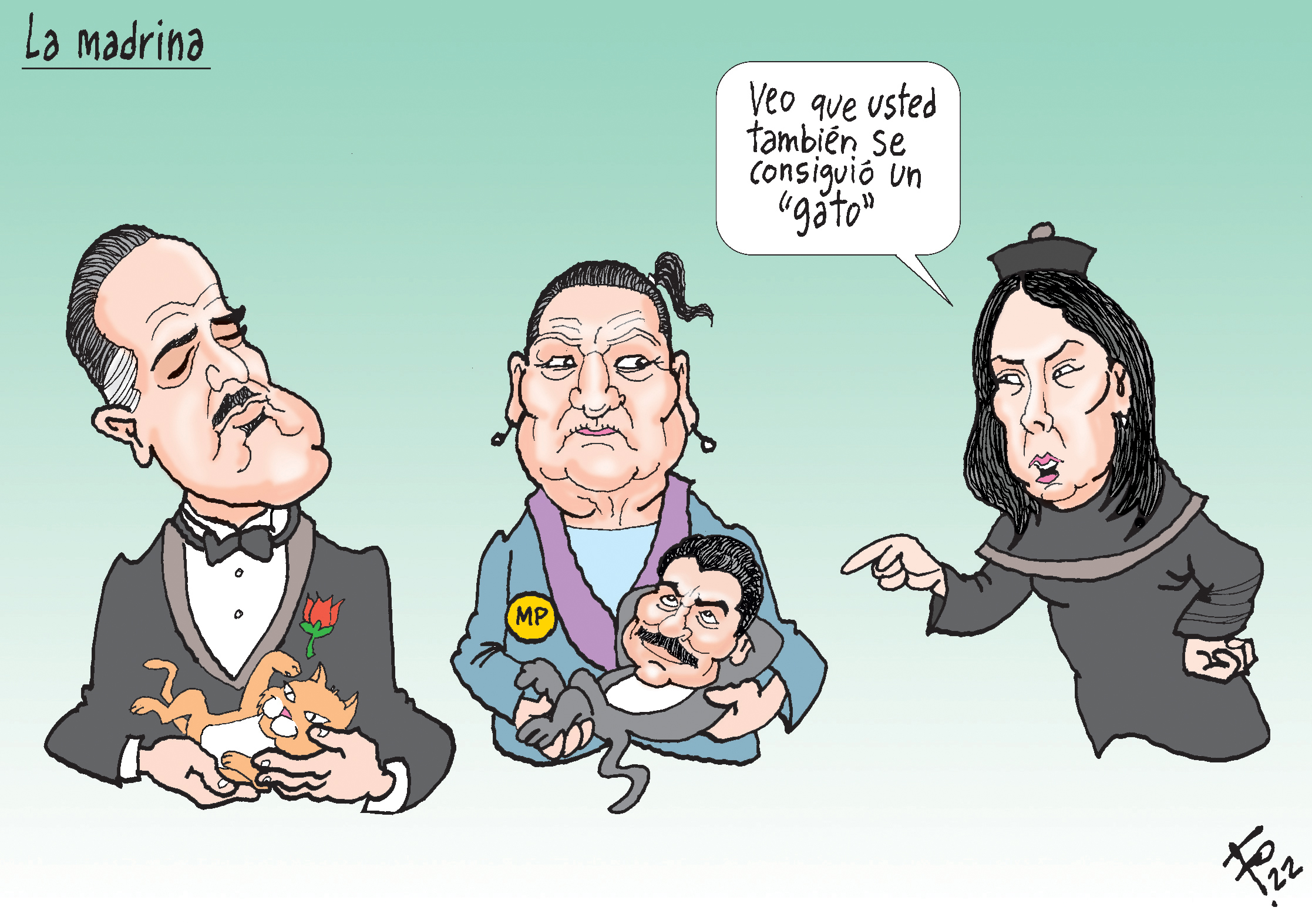 Personajes: Marlon Brando, Consuelo Porras y Erika Aifán.