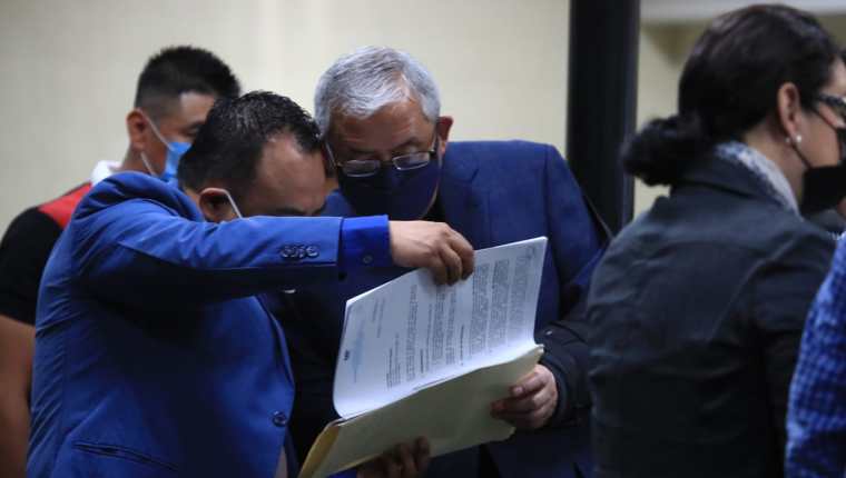 El expresidente Otto Pérez Molina es juzgado en el caso La Línea. (Foto Prensa Libre: Carlos Hernández Ovalle)
