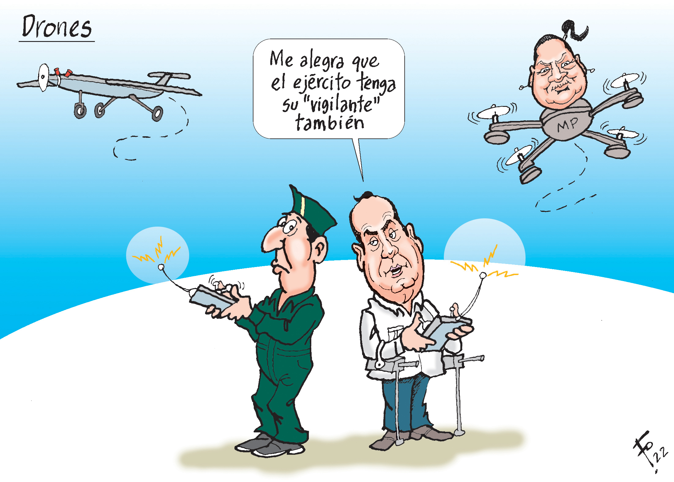 Personajes: Alejandro Giammattei y Consuelo Porras.