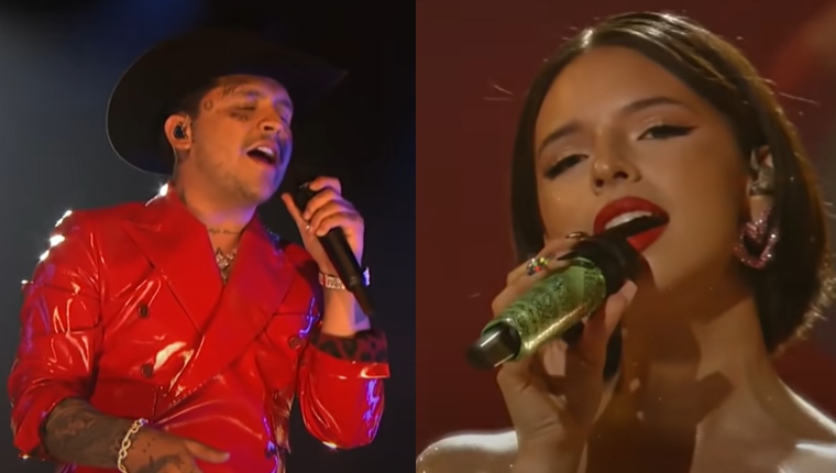 Ángela Aguilar y Christian Nodal fueron algunos de los artistas invitados en este tributo. (Foto Prensa Libre: Captura de pantalla)