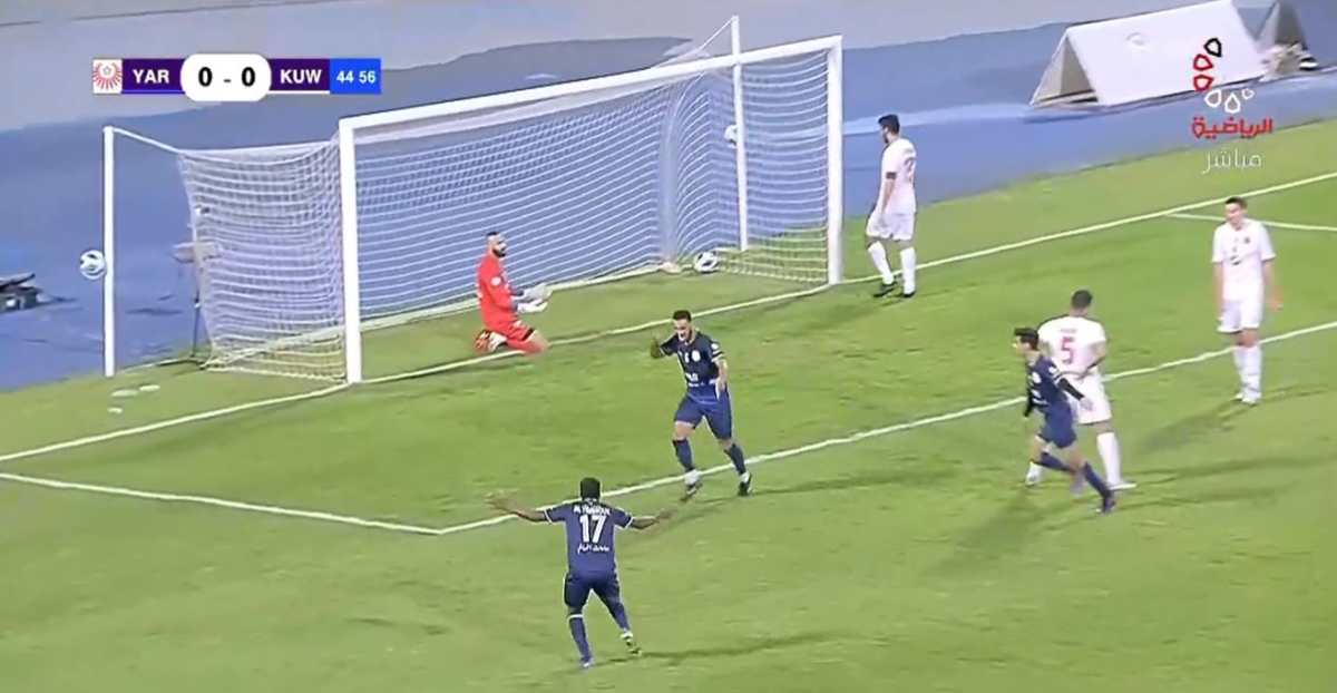 Marco Domínguez: Así fue el primer gol del jugador guatemalteco en la Liga Premier de Kuwait (Video)