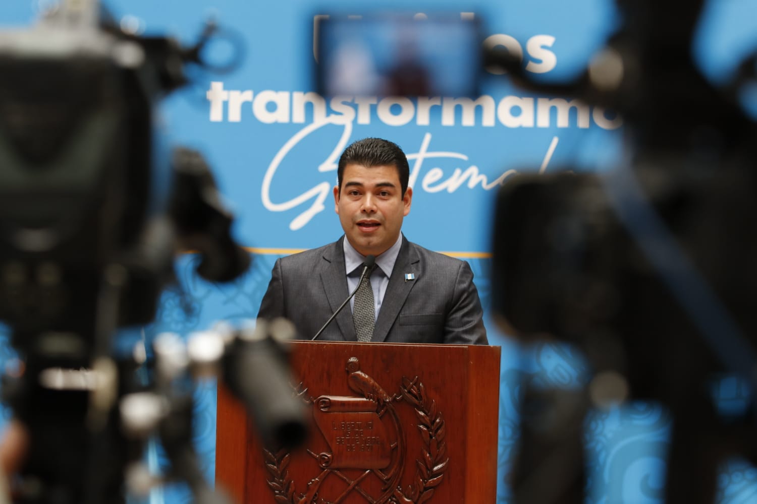 Cristian Calderón, viceministro de Cultura y Deportes. (Foto Prensa Libre: Tomada de @McdGuate)