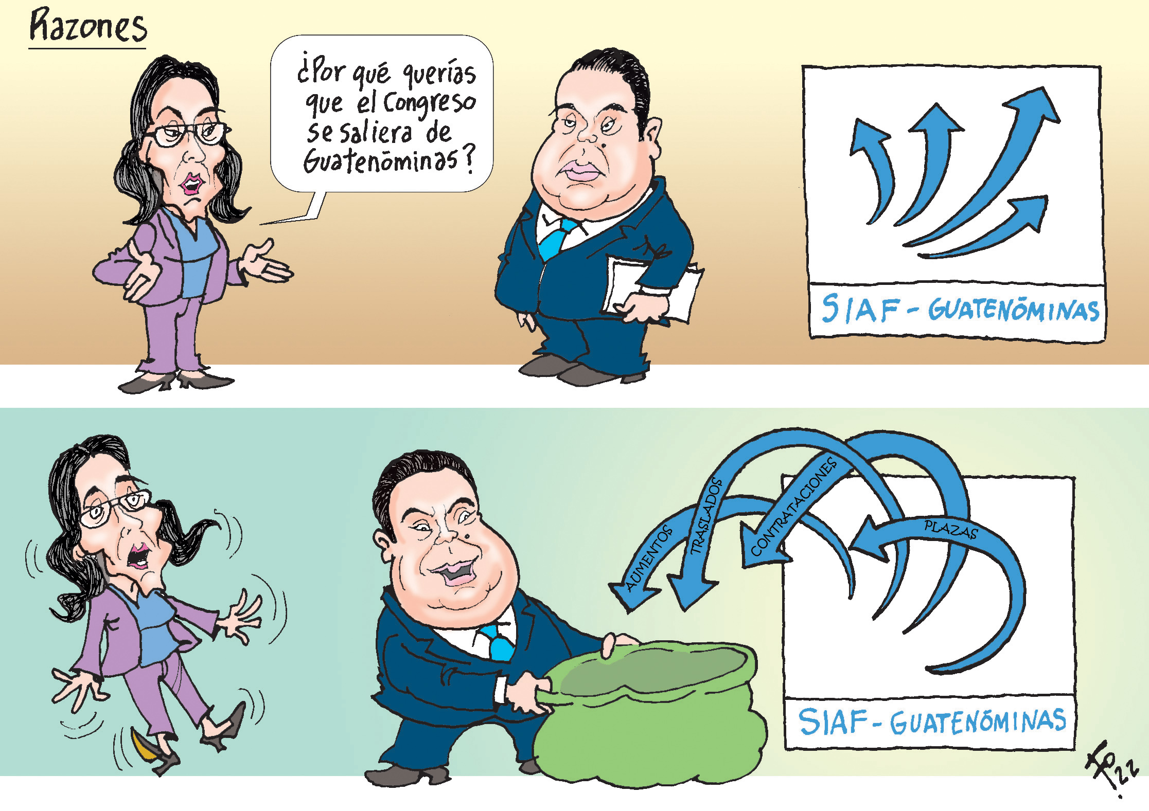 Personajes: Shirley Rivera y Allan Rodriguez.