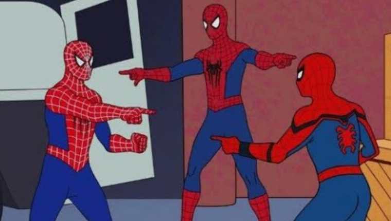 Spider Man La Imagen Que Muestra A Tom Holland Andrew Garfield Y Tobey Maguire Recreando Uno De Los Memes Mas Populares Del Internet Prensa Libre