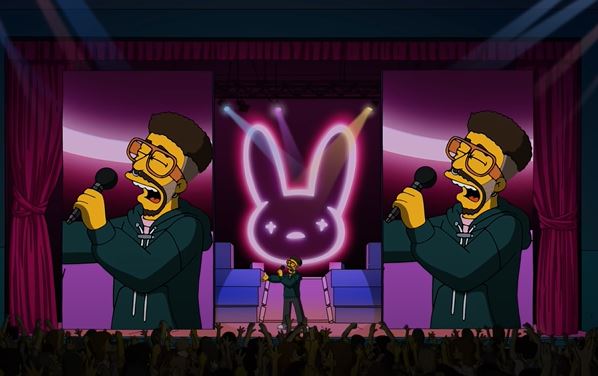 Bad Bunny en Los Simpson