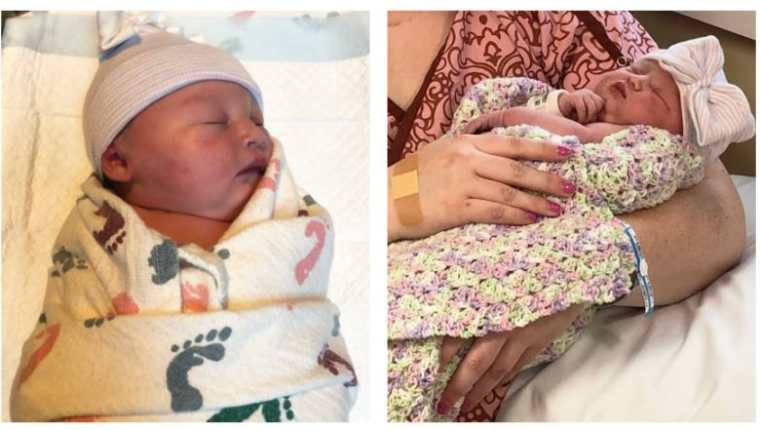 Judah Grace Spear nació el 22 de febrero de 2022 (2/2/2022), a las 2.22 horas en la  sala de trabajo de parto No. 2 del Centro Médico Regional de Alamance. (Foto Prensa Libre: facebook.com/conehealth)