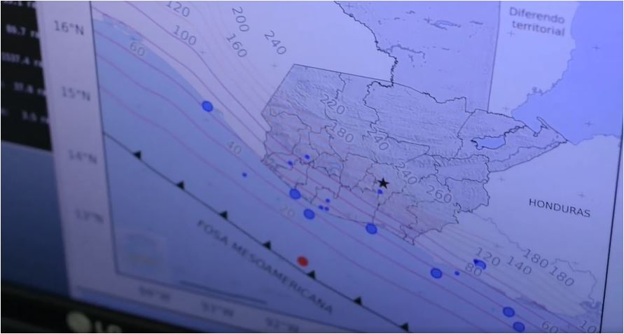 A la fecha, el Insivumeh ha reportado 458 sismos de los cuales siete han sido sensibles. (Foto Prensa Libre: Insivumeh)