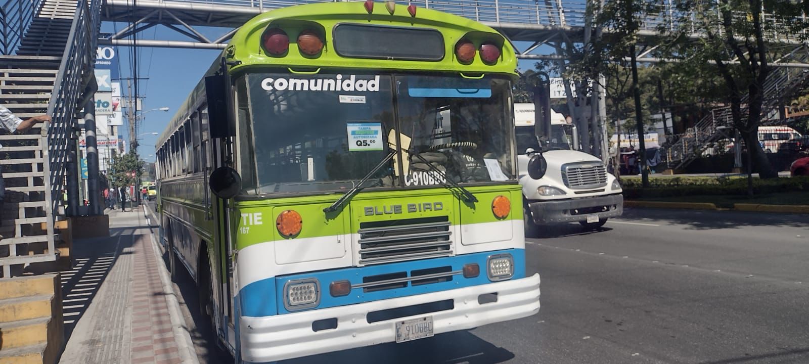 Mujer fallecida en bus de Mixco