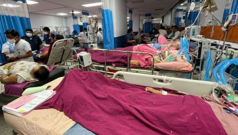 Emergencia del Hospital San Juan de Dios está saturada de pacientes, en medio de una crisis por falta de medicamentos. (Foto Prensa Libre: Cortesía)