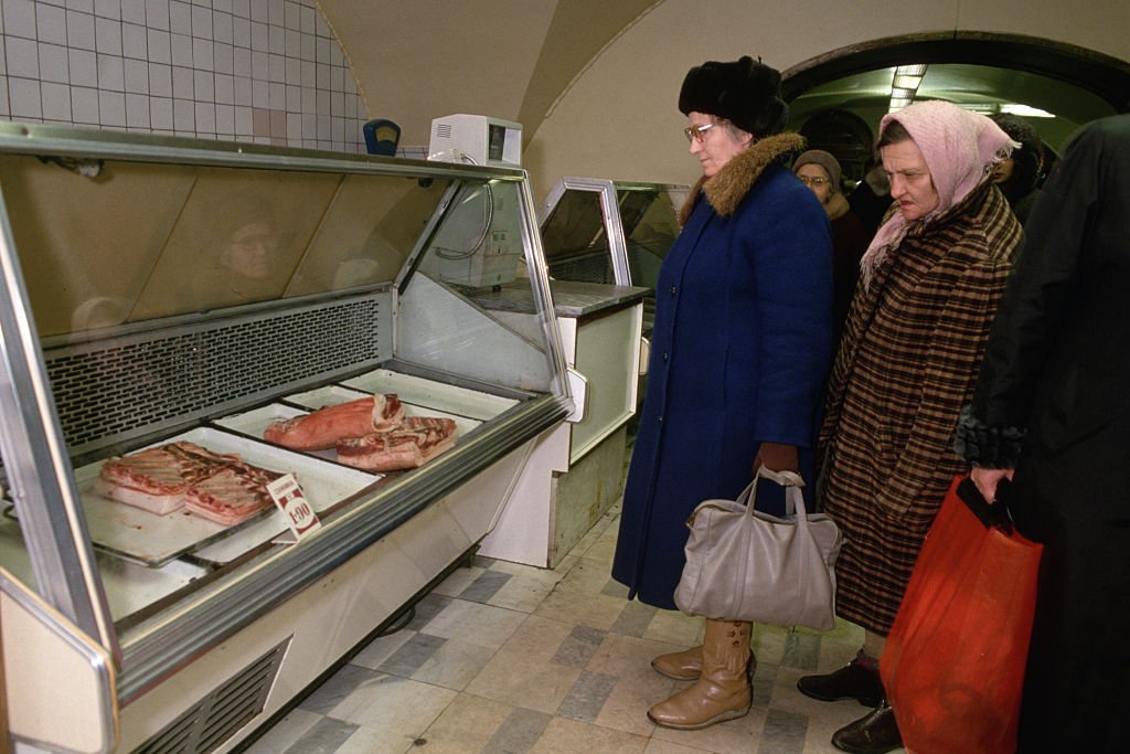 La escasez de productos era lo más común al final de la era soviética.