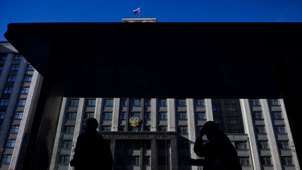 Medios internacionales han abandonado Rusia tras las nuevas restricciones a la información. En la imagen el Parlamento ruso.
