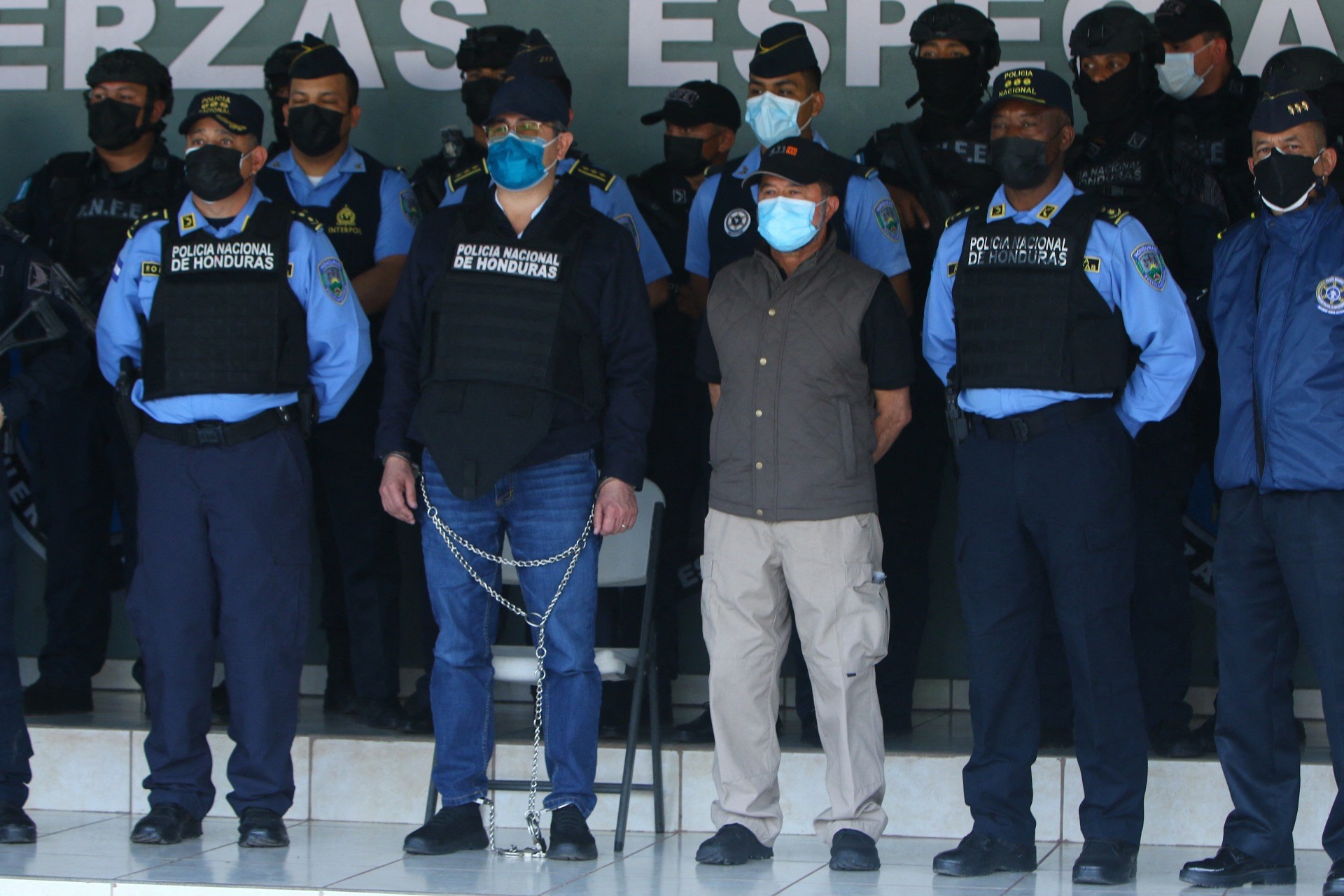 Juan Orlando Hernández, expresidente de Honduras, es señalada de narcotráfico. (Foto Prensa Libre: AFP)
