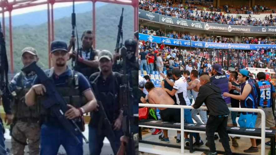 Las supuestas amenazas del CJNG van enfocadas a los aficionados de Querétaro que se vieron involucrados en la batalla campal. (Foto Prensa Libre: AFP)
