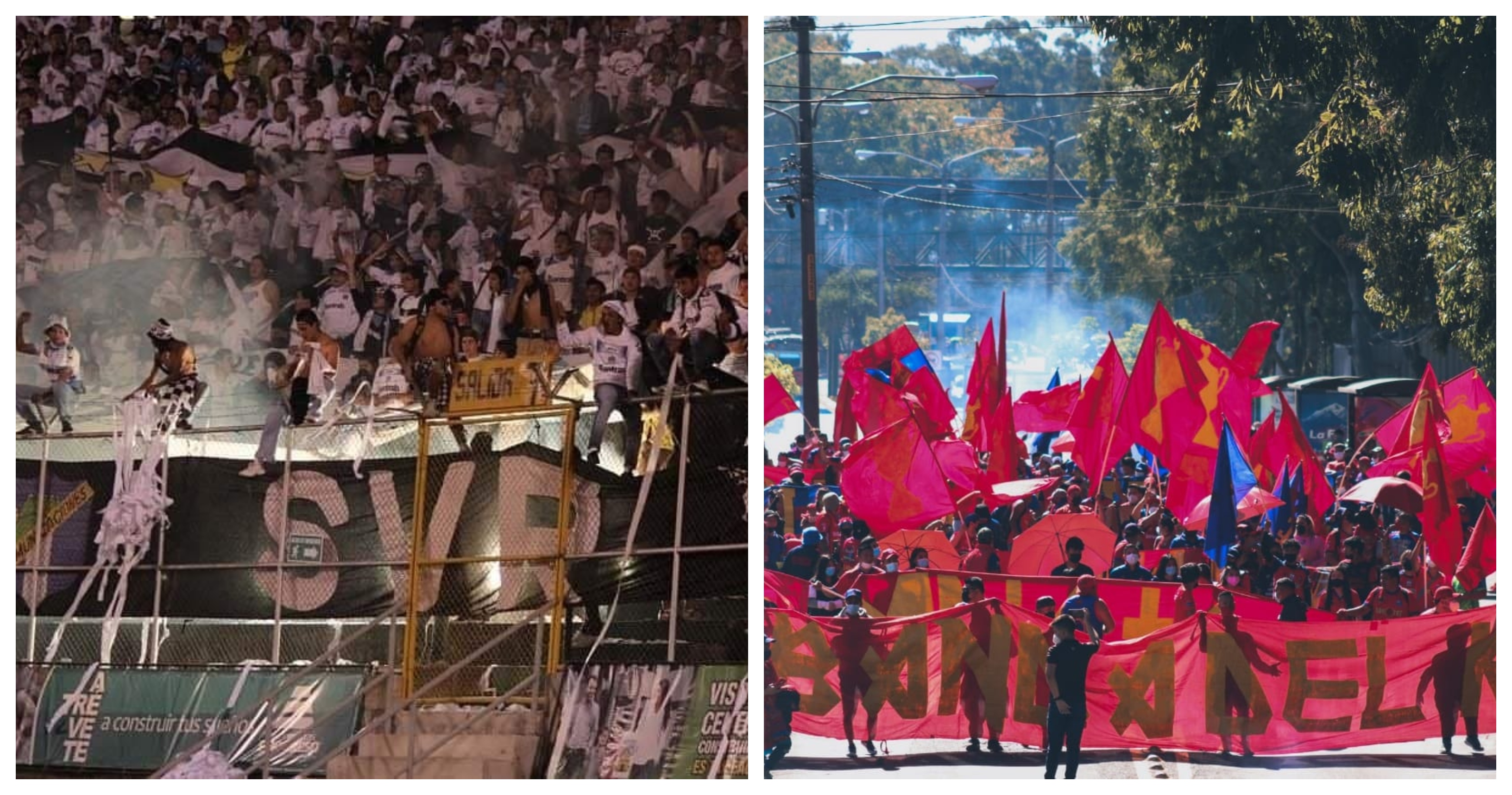 La Vltra Svr y la Banda del Rojo son de las barras bravas más conocidas en la Liga Nacional. (Foto Prensa Libre: Cortesía)