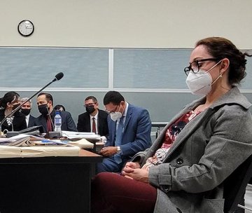 Virginia Laparra, exfical de la Feci . (Foto Prensa Libre: Tomada de @Ricigt1) 