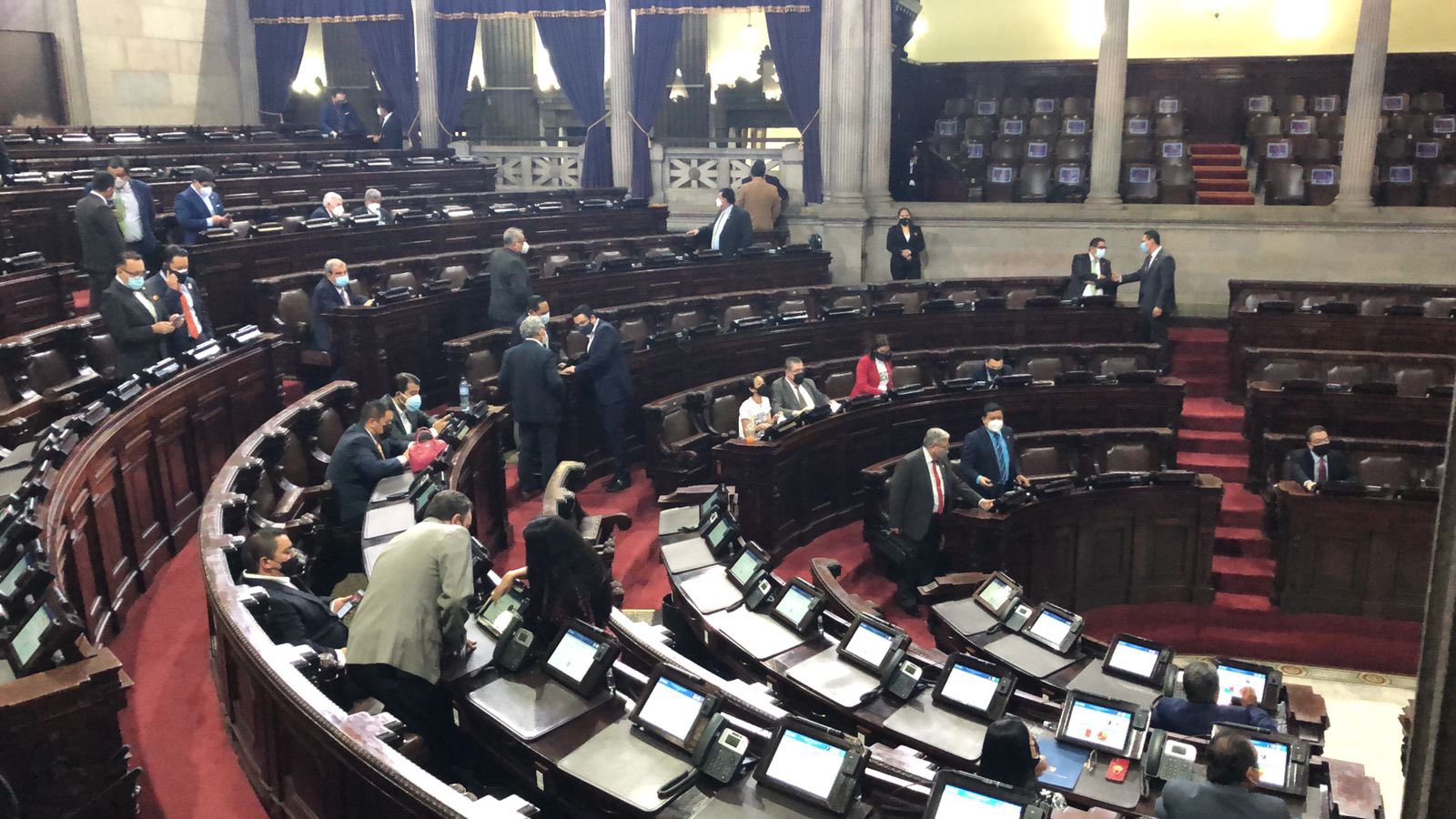 Reunión del Congreso este miércoles. (Foto Prensa Libre: Henry Montenegro)