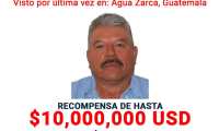 Eugenio Darío Molina López, a quien señalan de liderar al grupo de narcotraficantes Los Huistas, por quien EE. UU, ofrece UU$10 millones)